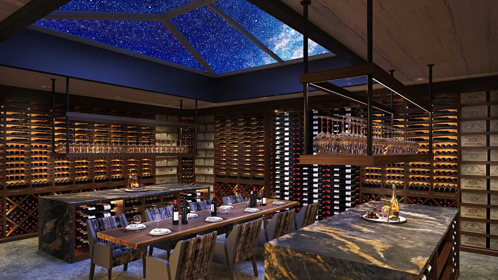 One of the most exclusive golf clubs in the country worked with @revelcellars  to design and build a subterranean wine room and tasting cellar. 
We had the honor of building it. 

#benchmarkwoodstudio #revelcellars #wineroom #tastingcellar #winedesig