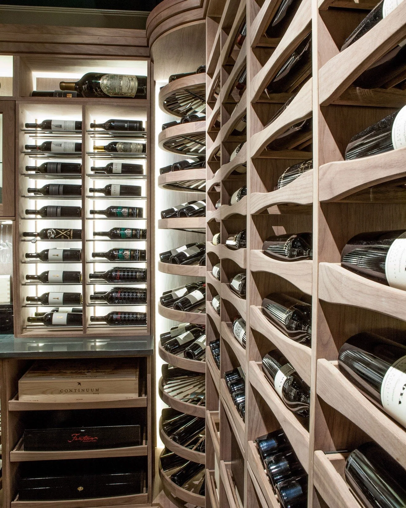 Our custom wine cellars, in collaboration with @revelcellars, are designed to protect, showcase, and elevate every bottle. From tailored woodwork to climate-conscious detailing, each cellar is thoughtfully crafted to reflect the homeowner&rsquo;s lif