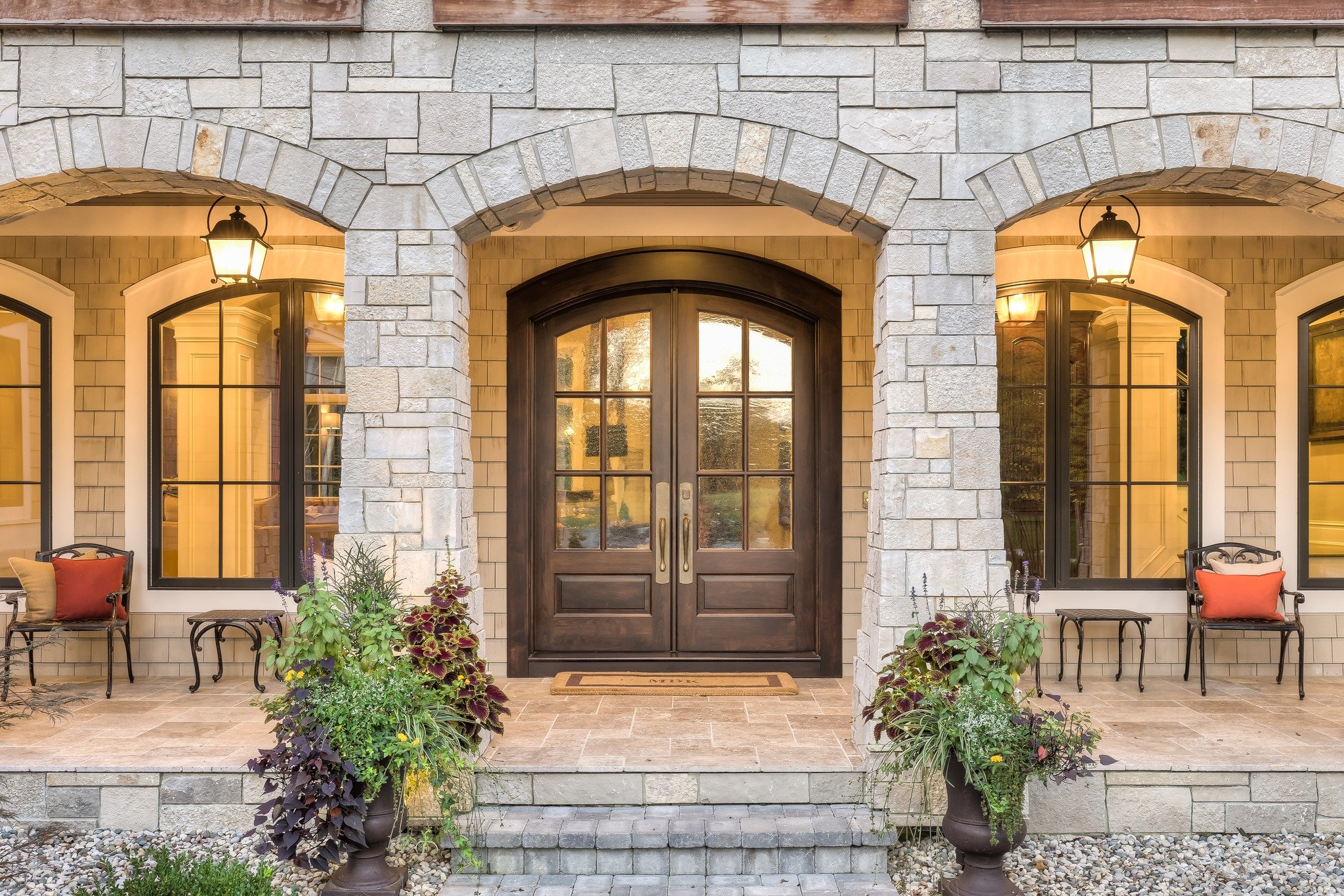 Here&rsquo;s to brighter evenings and the warm welcome of a beautifully crafted custom front door, glowing with character, craftsmanship, and timeless style.

#benchmarkwoodstudio #mikeschaapbuilders #woodwork #frontentrydoors #customdoors