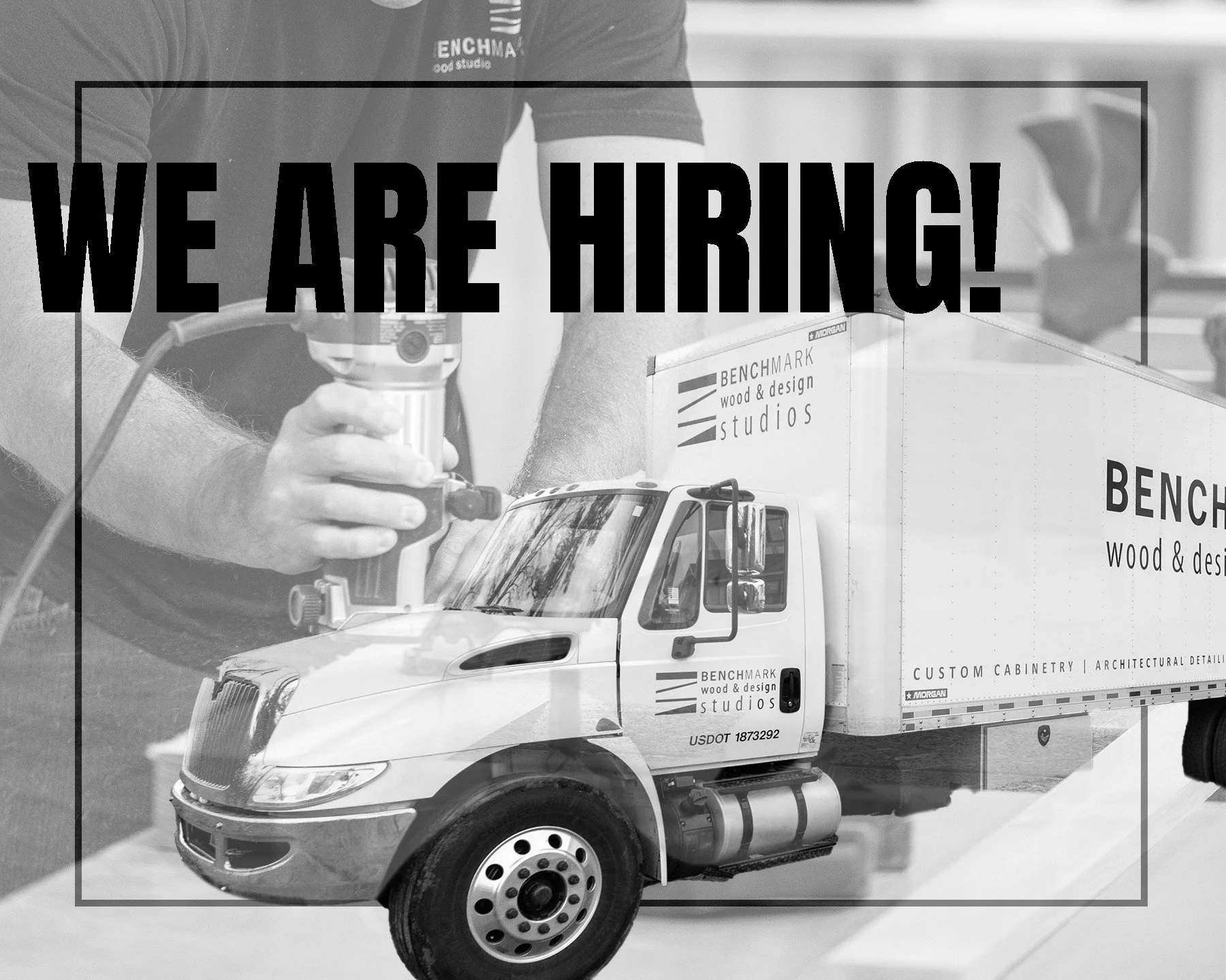 We&rsquo;re growing and looking to add a few great people to our team at Benchmark Wood Studio.

From our state-of-the-art facility on the north side of Holland, our team of craftsmen and designers creates custom cabinetry, millwork, and furniture fo