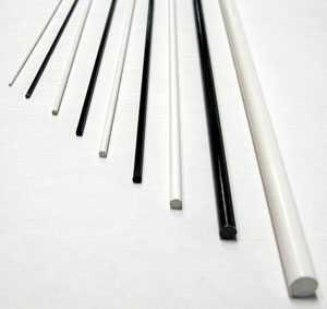 5 Units Fiberglass Round Rods .250 Inch Diameter x 60 Inch Length 