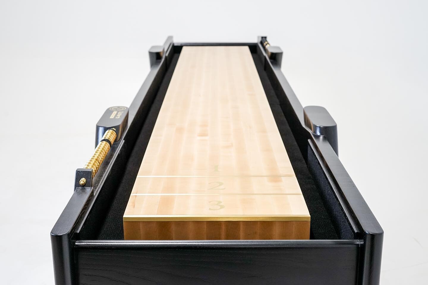 Custom shuffleboard table almost 14ft long. 
@jonathandanielclay @ablephotostudio @abletradeknox #furnituredesign #shuffleboard #marriott @makerexchangeknox