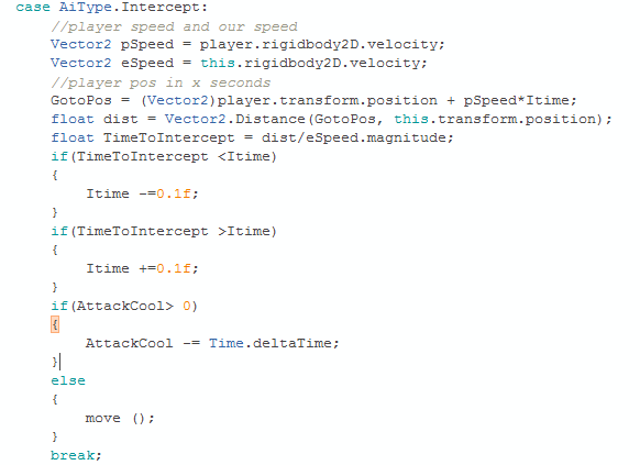Intercept code