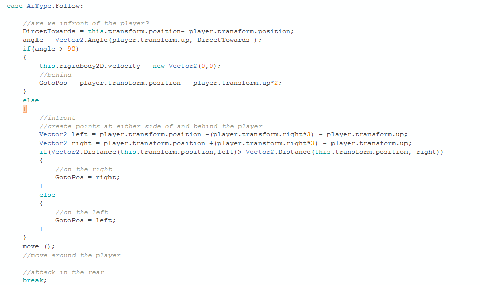 Follow code