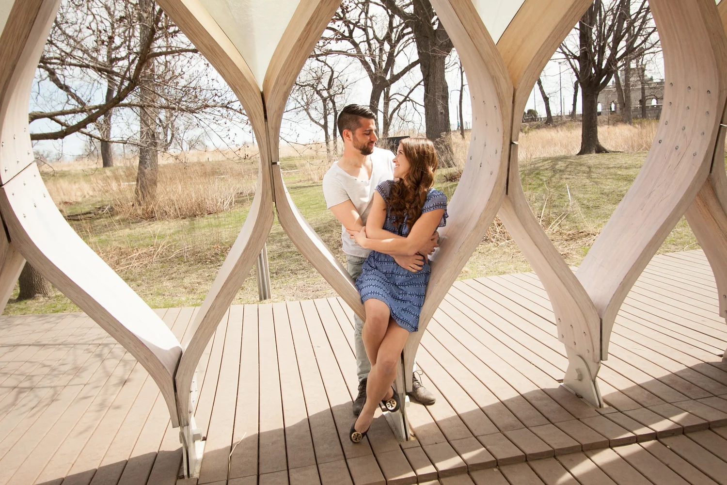 Amanda + Nick: A Lincoln Park Boardwalk Engagement Session