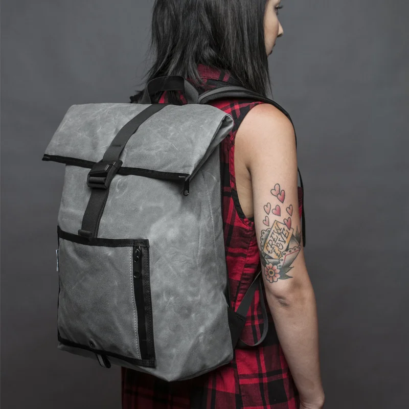 Courselle Cycles YNOT Tuck and Roll Backpack Charcoal 3