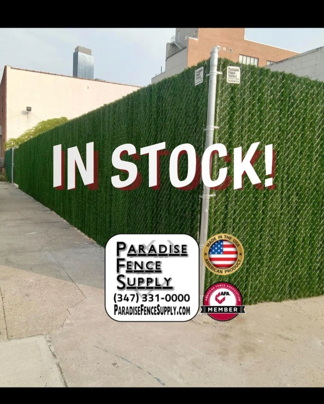 Privacy that looks natural and lasts? 🌿
Check out this beautiful installation featuring hedge-style chain-link privacy slats supplied by Paradise Fence Supply &mdash; perfect for jobs that demand both security and appearance.

🛠️ We serve commercia
