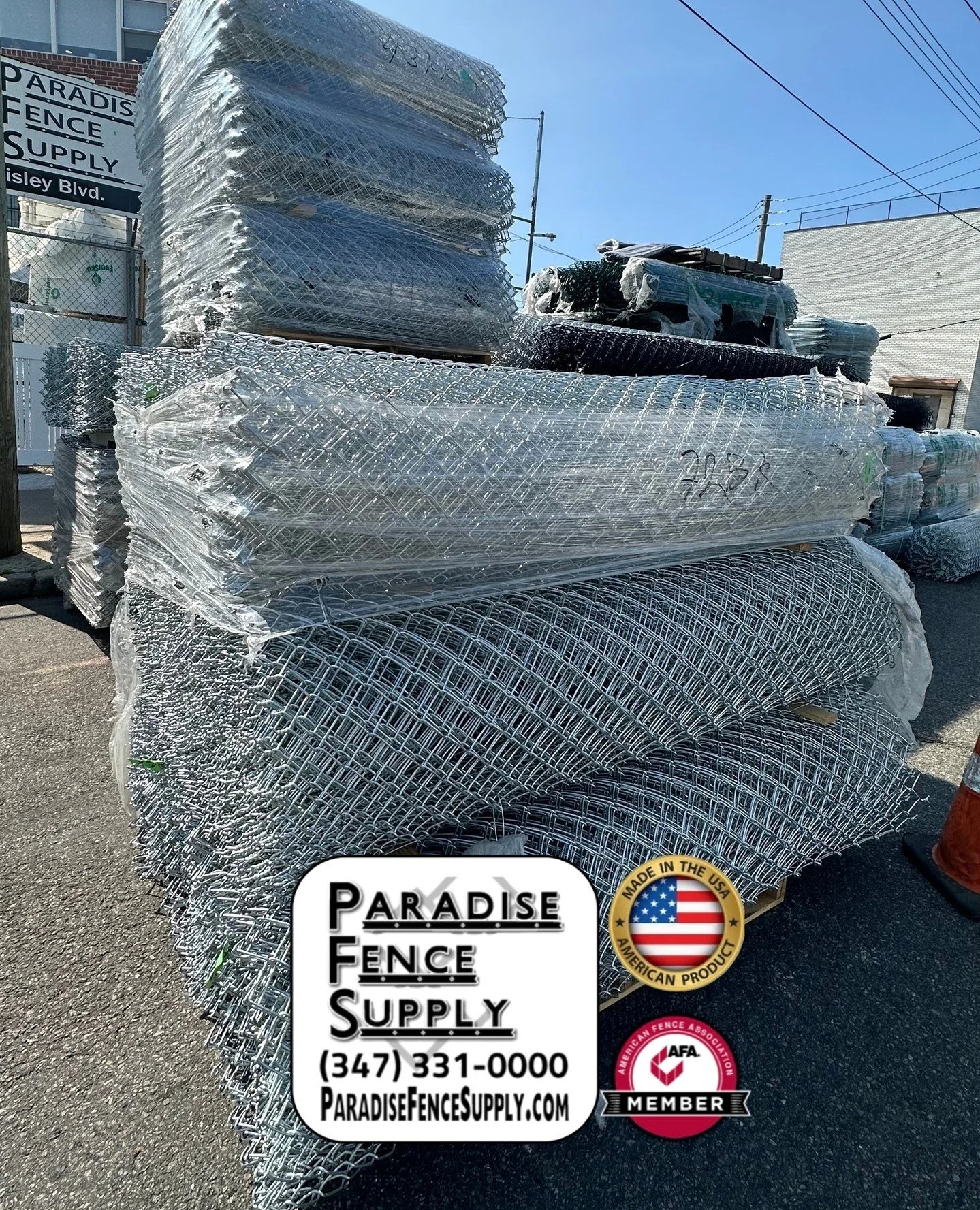 Chain-Link Fence Pipe, Wire and Fittings In-Stock. Chain-Link gates made to order. (347) 331-0000 ParadiseFenceSupply.com