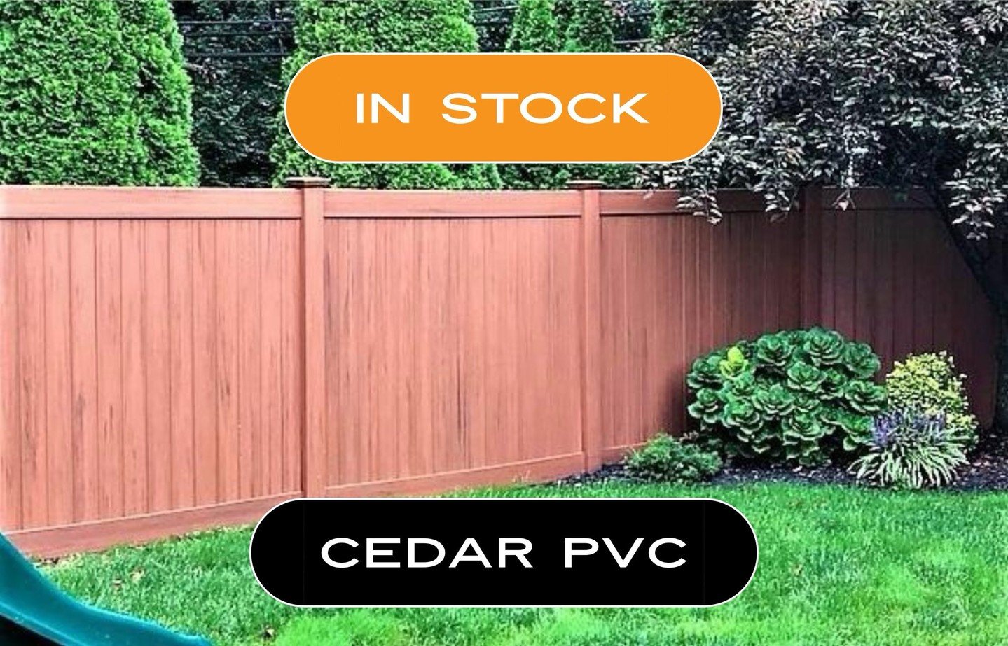 Warm cedar looks, zero maintenance work. Our Cedar Color PVC privacy fence is IN STOCK and ready for pickup or fast delivery! Give every backyard the rich style of wood that never needs staining.

📍Paradise Fence Supply | 15302 Baisley Blvd., Jamaic