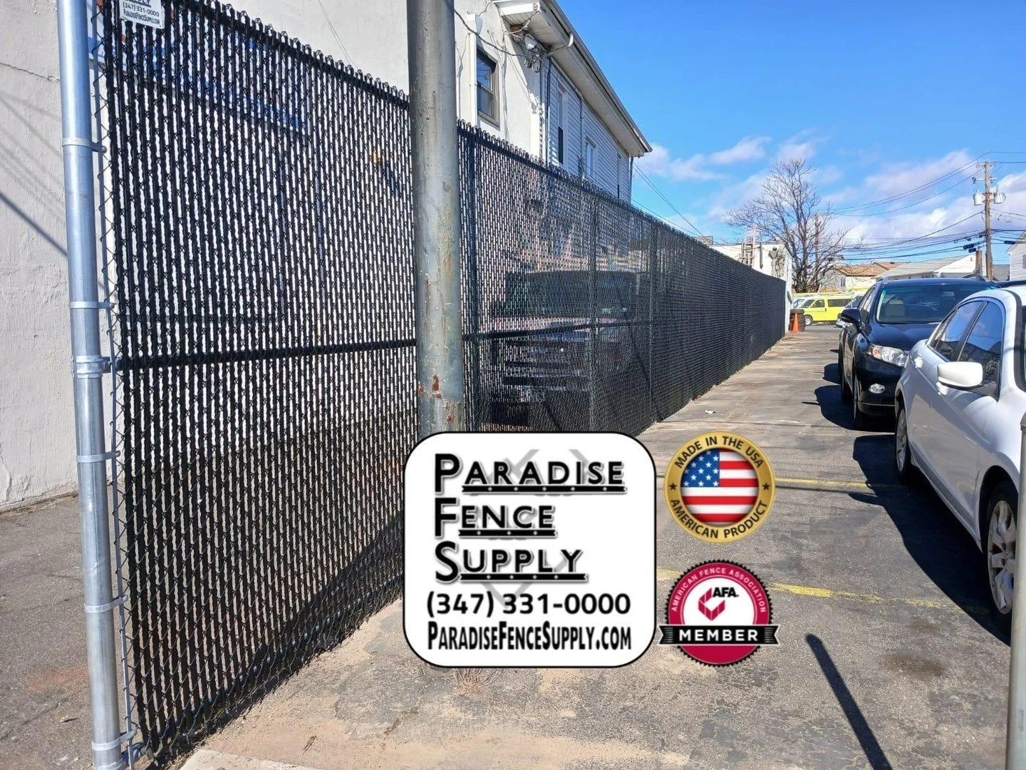 Paradise Fence Supply offers chain-link fence materials for residential, commercial and industrial applications. We manufacture gates in-house to your specifications. Wholesale and Retail. For more information call (347) 331-0000 or online at Paradis