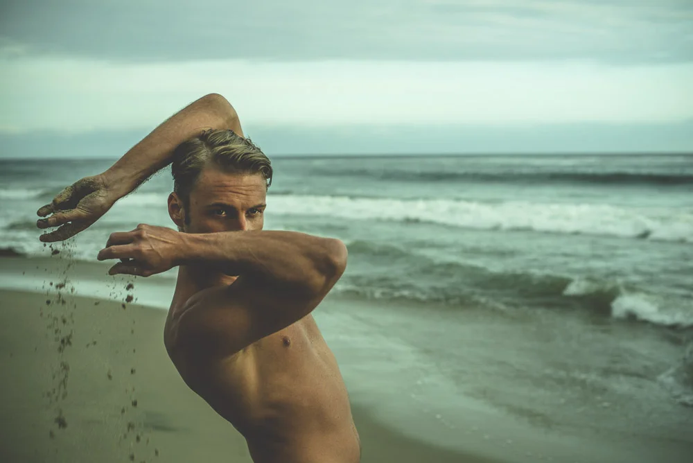 James in the Sand