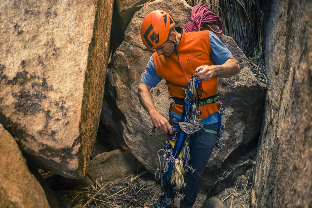 Pete Traylor racking up in Joshua Tree, California.