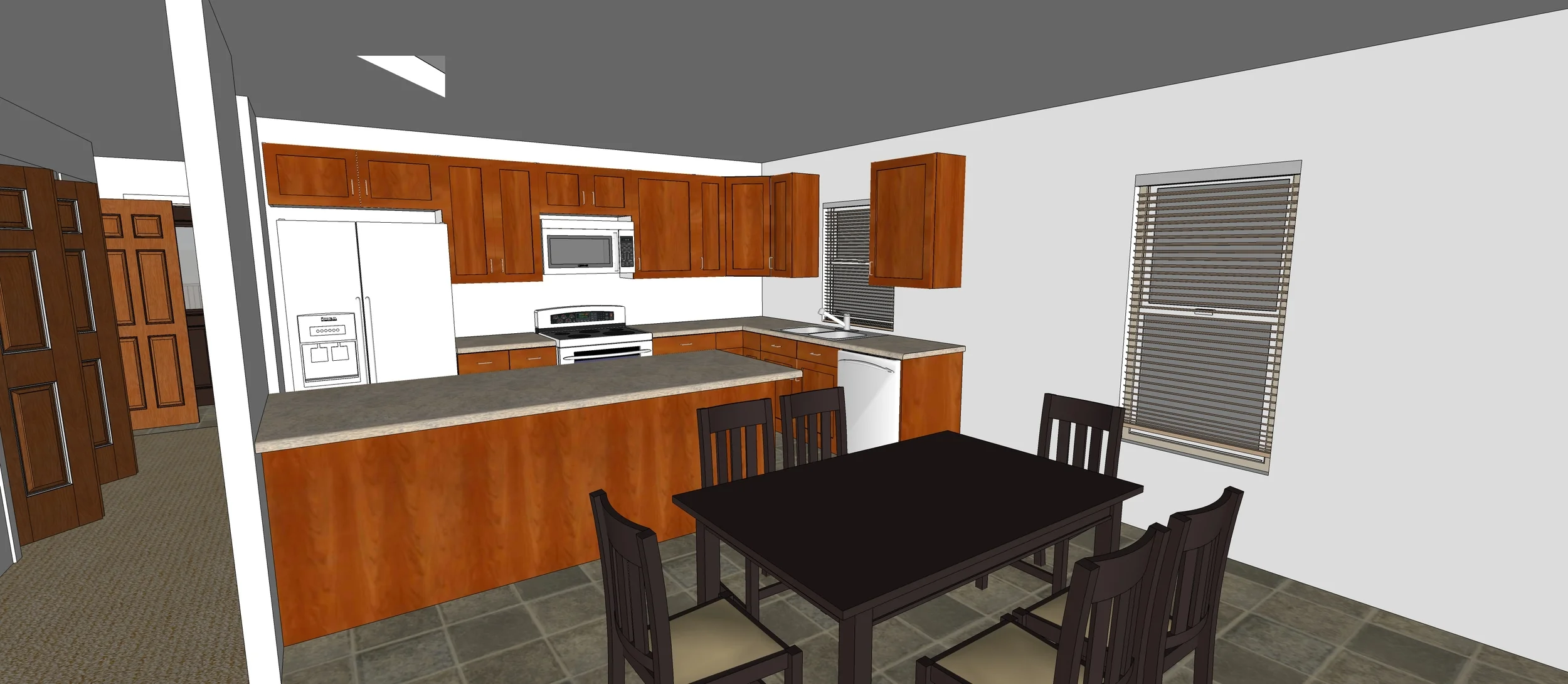 An example of the interior floor plan for the homes in Dacono and Lyons. (Artist's rendering, sizes and elevations may vary)