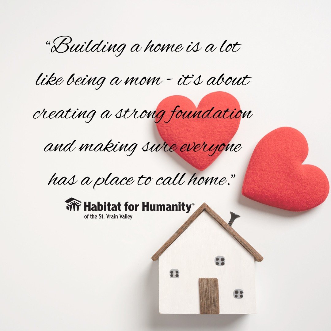 Building homes is a lot like being a mom - it's about creating a strong foundation and making sure everyone has a place to call home. Shout out to all the incredible moms out there this Mother's Day! Thank you for making this world a better place. #M