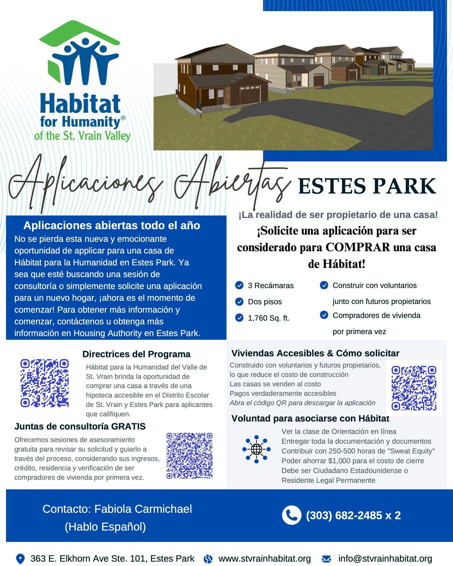 La realidad de ser propietario de una casa 🏠
Las aplicaciones ya est&aacute;n abiertas para Estes Park!
📞(303)682-2485 x 2
📍363 E. Elkhorn Ave Ste. 101, Estes Park
🌎 www.stvrainhabitat.org
📧info@stvrainhabitat.org