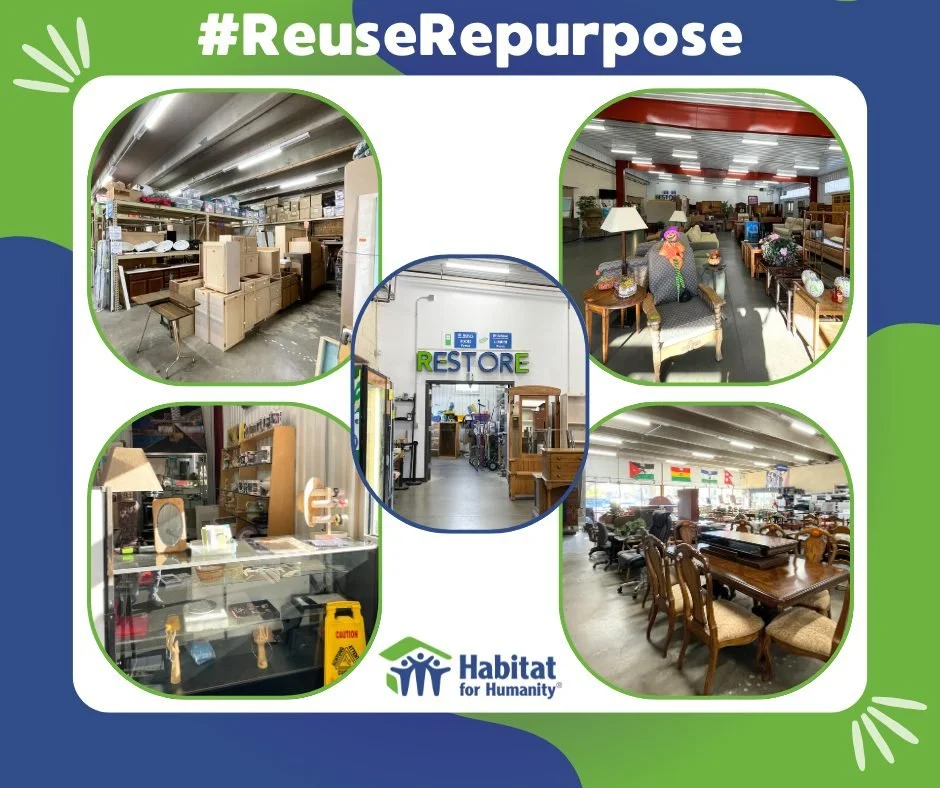 Wondering what to donate? The ReStore accepts gently used furniture, appliances, building supplies, and more! Call or check our website for details. ♻🌎🏠
#ReStoreDonations #ReuseRepurpose