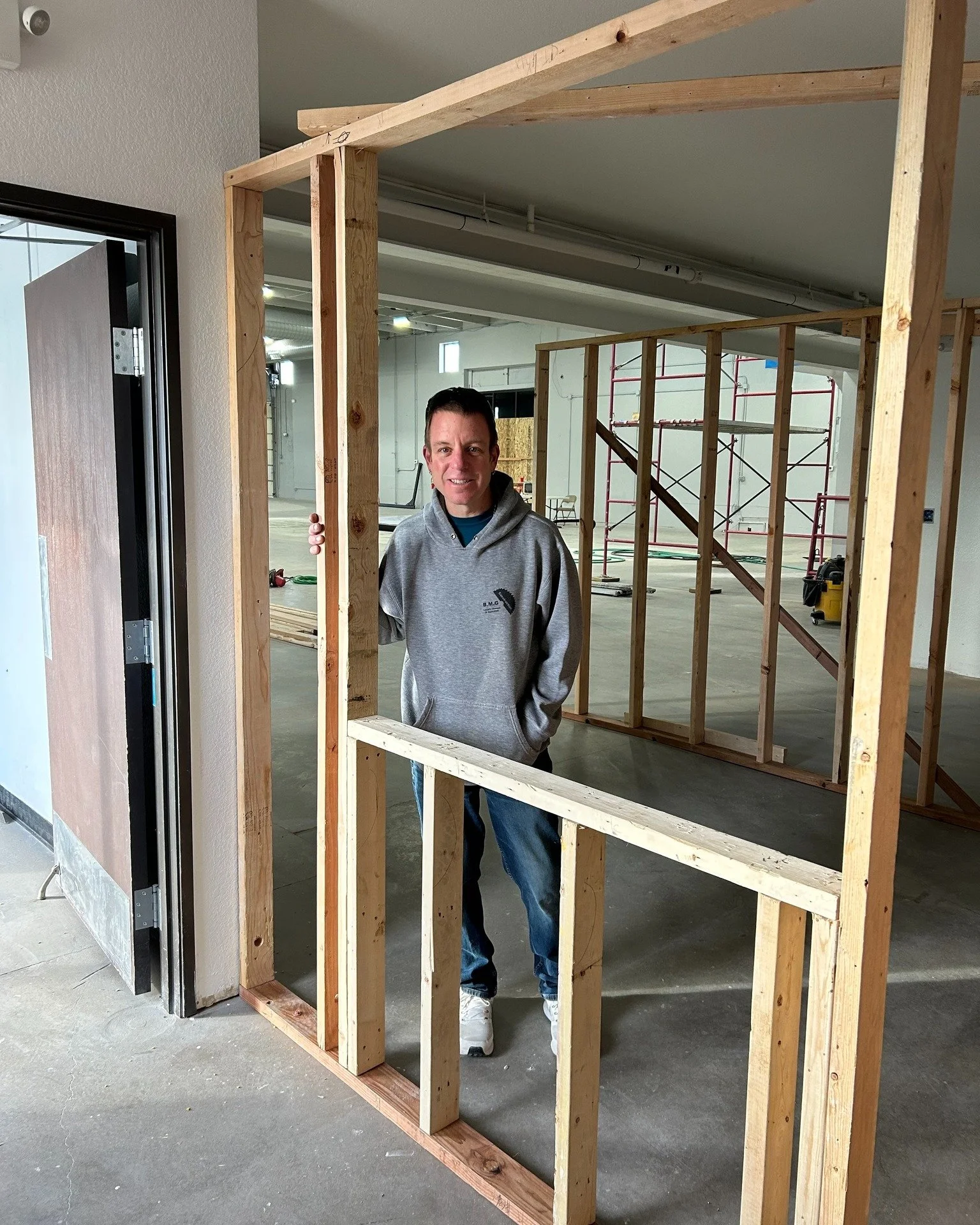Thank you to Brian with BMG Construction for generously volunteering his time and expertise this week at our new ReStore! From building walls to constructing our new Help Desk, his work is helping shape a space that will serve our community for years