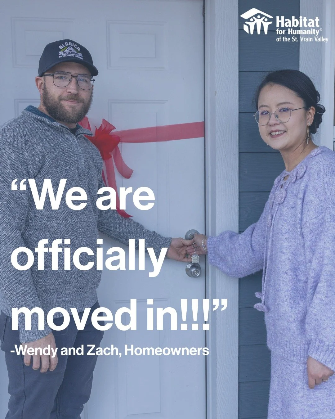 Welcome home, Wendy and Zach. 💚

After months of partnership and preparation, their family is officially moved in and settling into a space of their own. Moments like this remind us what affordable homeownership makes possible.