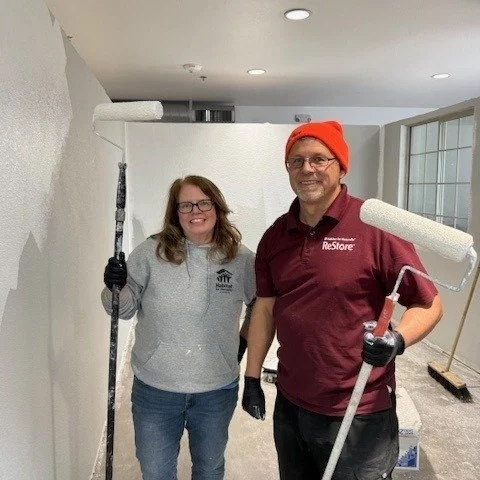 We&rsquo;re hard at work getting the new ReStore ready to open its doors. Our team is preparing the space, organizing inventory, and looking forward to welcoming shoppers and accepting donations from our amazing community.

Every purchase and donatio
