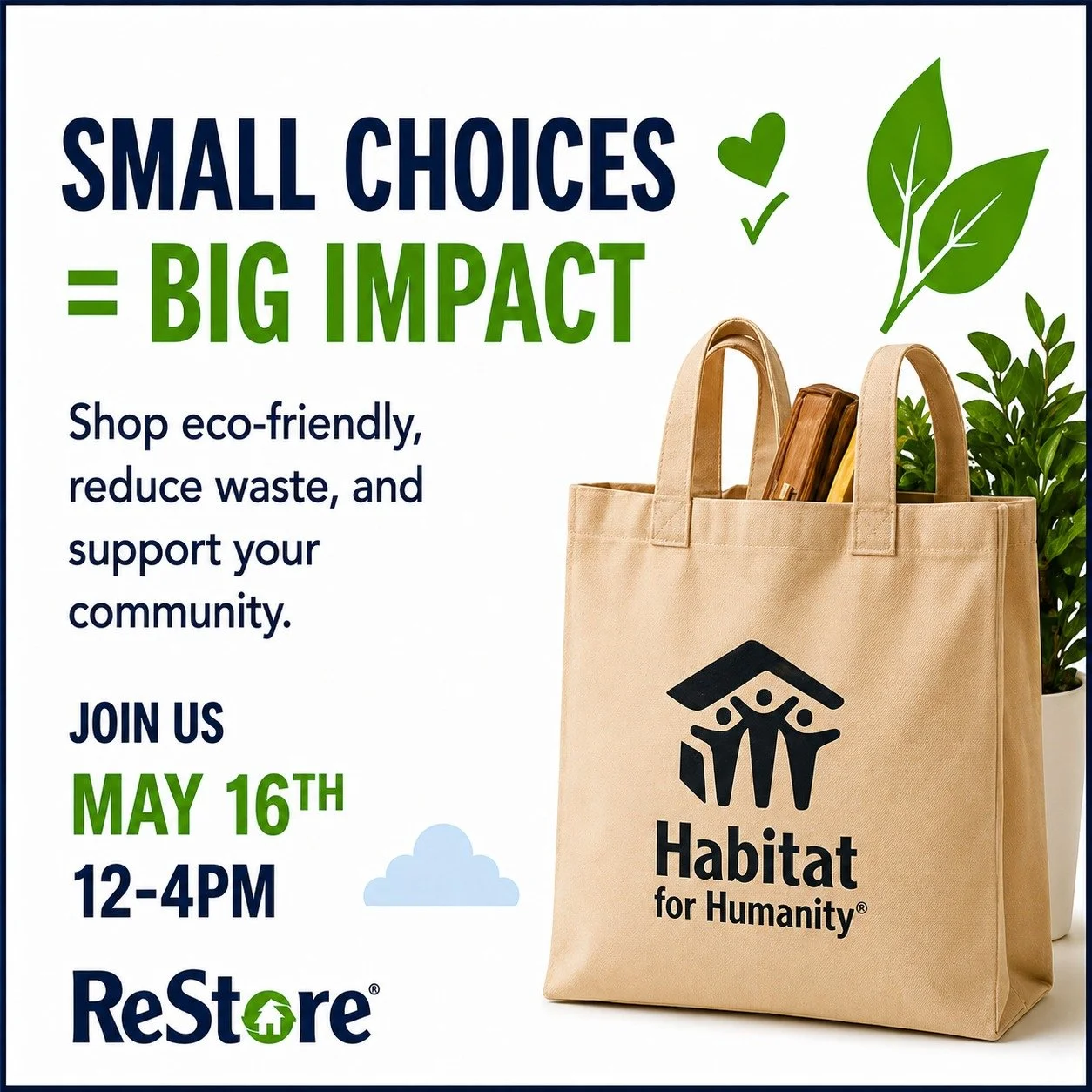 🌿 Small choices = BIG impact
👉 Share with eco-friendly friends!
#HabitatReStore #EcoFriendly