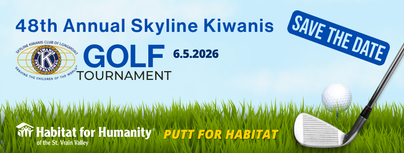 Golf Tournament benefiting St Vrain Habitat