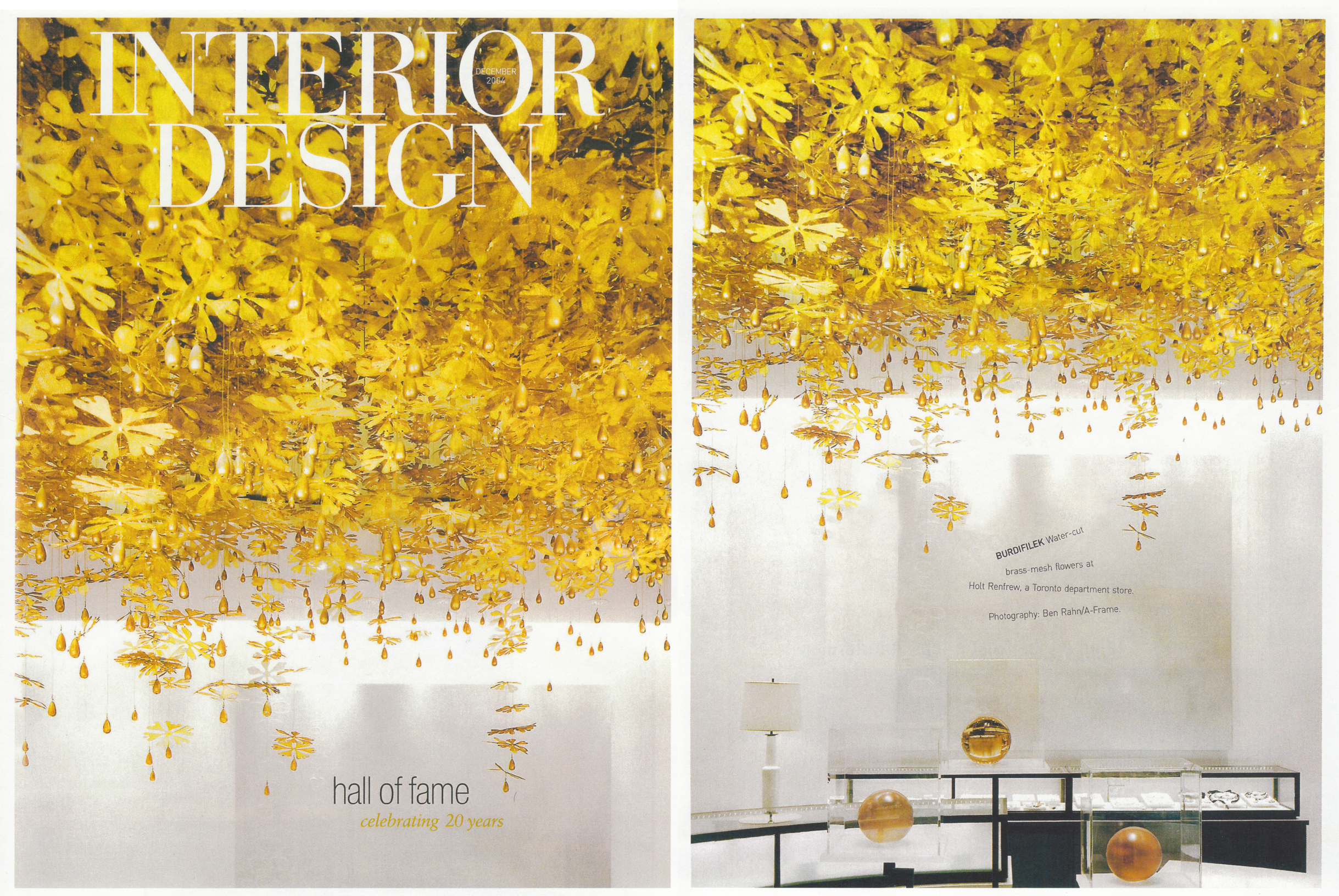 INTERIOR DESIGN MAGAZINE - HALL OF FAME ISSUE - HOLT RENFREW - 2004