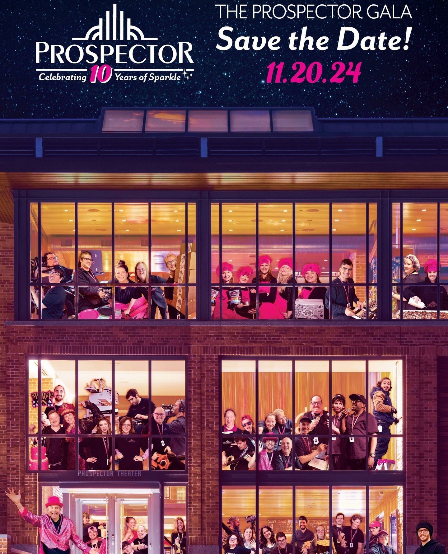 Save the Date! We are celebrating 10 years of Sparkle with The Prospector Gala! Event information and sponsorship opportunities are available in our link in bio 🔗⁠
Contact our Sponsorship Manager to learn more!⁠
jimmy.wilkinson@prospectortheater.org
