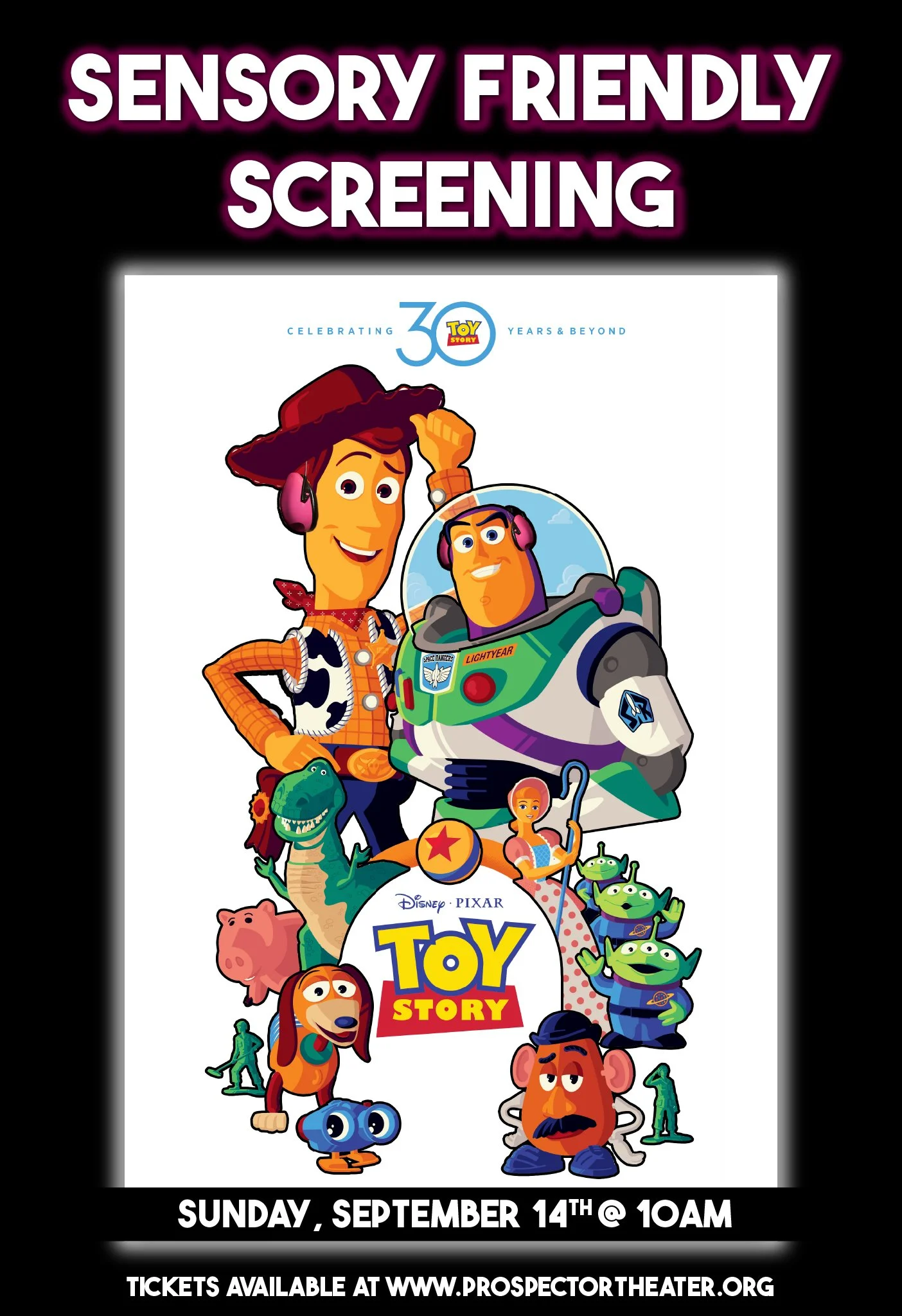 Sensory Friendly Screening - Toy Story - September 14th @ 10 AM