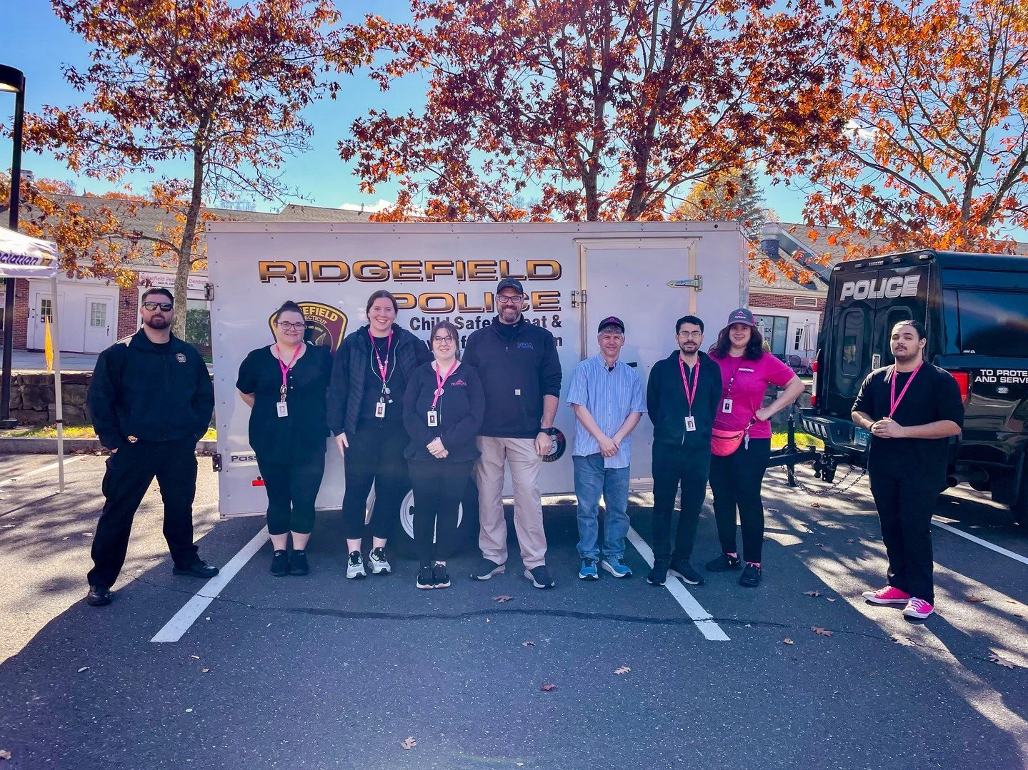 Thank you to the Ridgefield Police Department for hosting a car seat safety session at The Prospector yesterday! We're grateful for you and the work you do for our town. Sparkle on! ✨️ ⁠
.⁠
.⁠
.⁠
.⁠
In the parking lot of The Prospector, seven Prospec