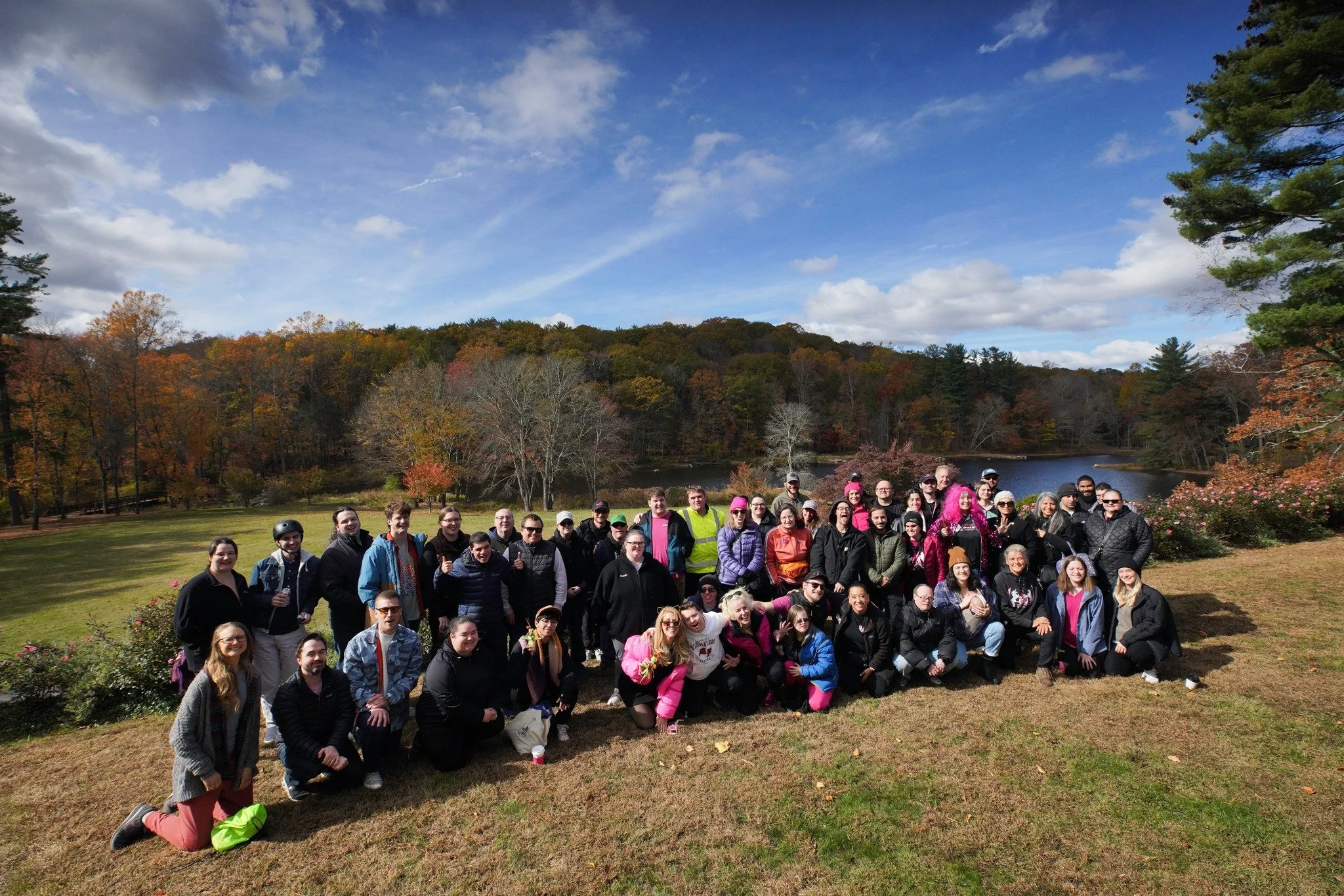 Happy 50th birthday to our Founder &amp; Visionary, Val! Thank you for bringing sparkle to our lives and the rest of the world. ⭐️💕🎂🎥🍿 
.
.
.
.
Photo Caption: A large group of Gems and Prospects celebrate Val's 50th birthday. There is a large gro