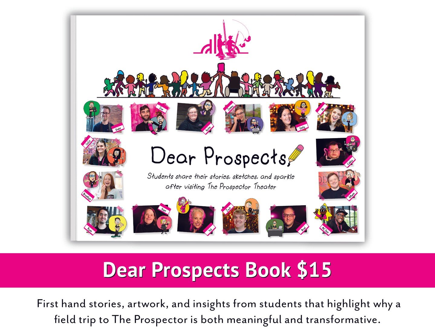 Get your copy of "Dear Prospects," a collection of first hand stories, artwork, and insights from students that have attended field trips at The Prospector.⁠
⁠
Available for purchase at our Box Office or on our website (check the link in ou