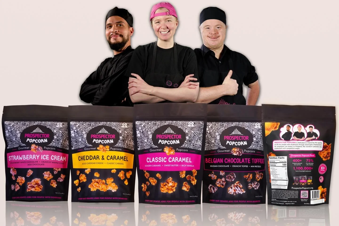 New bags, same taste! We&rsquo;re proud to announce Prospector Popcorn&rsquo;s new branding that will begin circulating in stores and at your doors very soon. From our signature graffiti artwork to our product photography, every aspect of this design