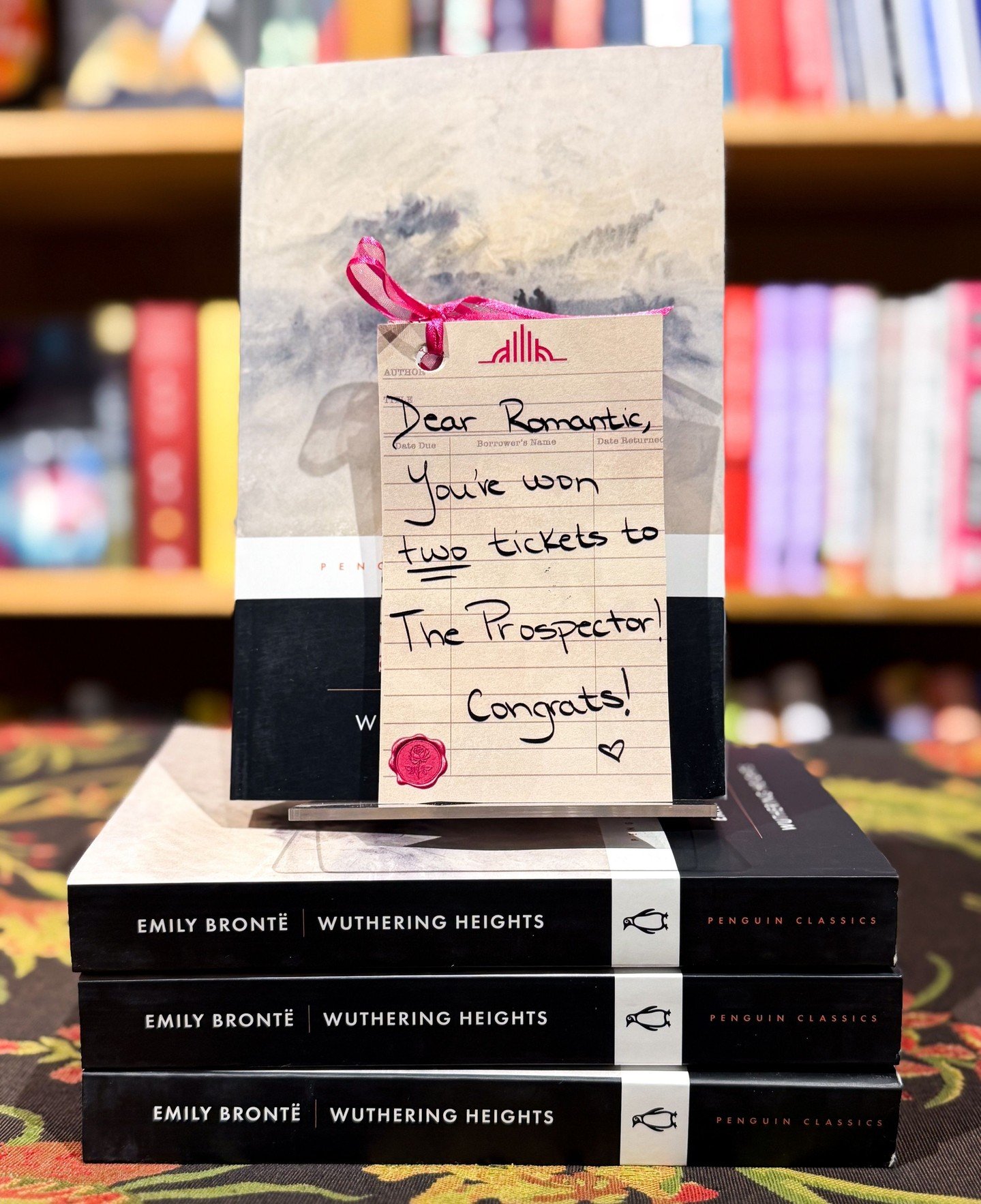 Roses are red. ⁠Violets are blue.⁠ A Valentine&rsquo;s Day gift might find its way to you! 💖⁠
⁠
&ldquo;Wuthering Heights&rdquo; opens at The Prospector on 2/13. The Prospector is collaborating with businesses around town to celebrate! ⁠
⁠
When you b