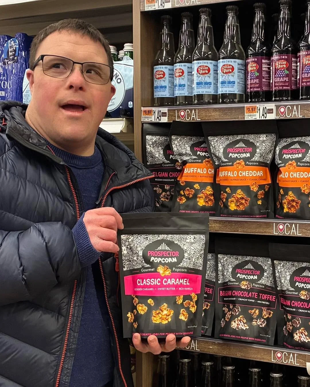 Prospector Popcorn is being carried by 21 @bigyfoods throughout the Northeast! CT stores include Westport, New Milford, Mystic, Norwich, Middletown, and Plainfield. The perfect treat to stock up on ahead of the snow storm! ✨❄️🍿
.
.
.
.
Photo Caption