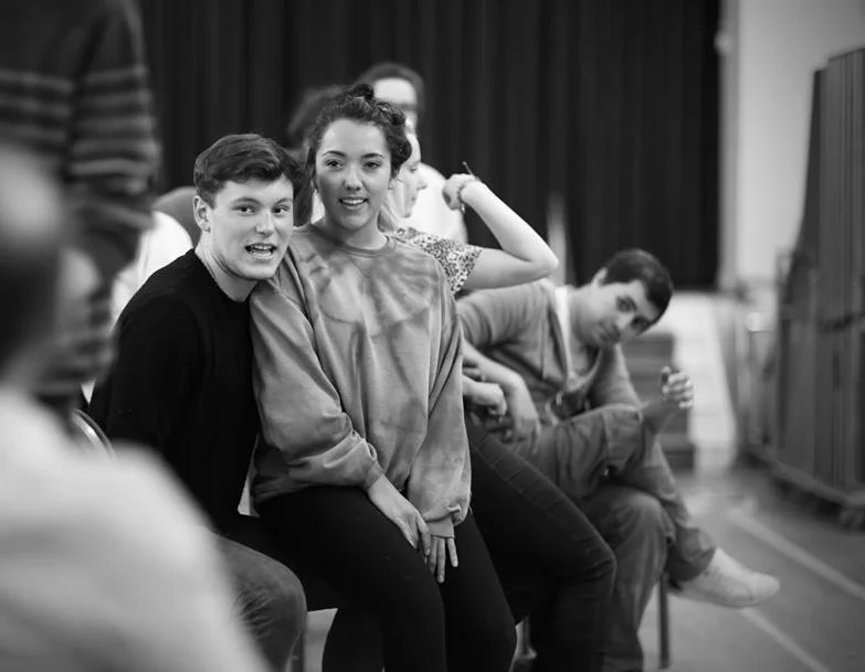 Matt as Roger with Grace Mouat as Mimi in rehearsal (Photo courtesy of Front of House Photography )