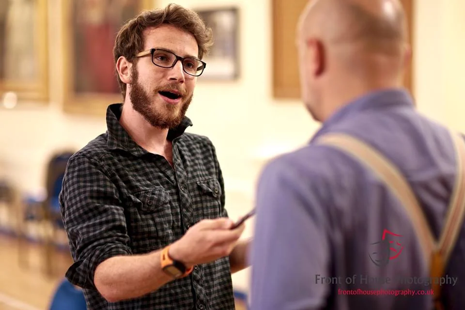 Neil in rehearsal with Daren Street (Photo courtesy of FRONT OF HOUSE PHOTOGRAPHY )