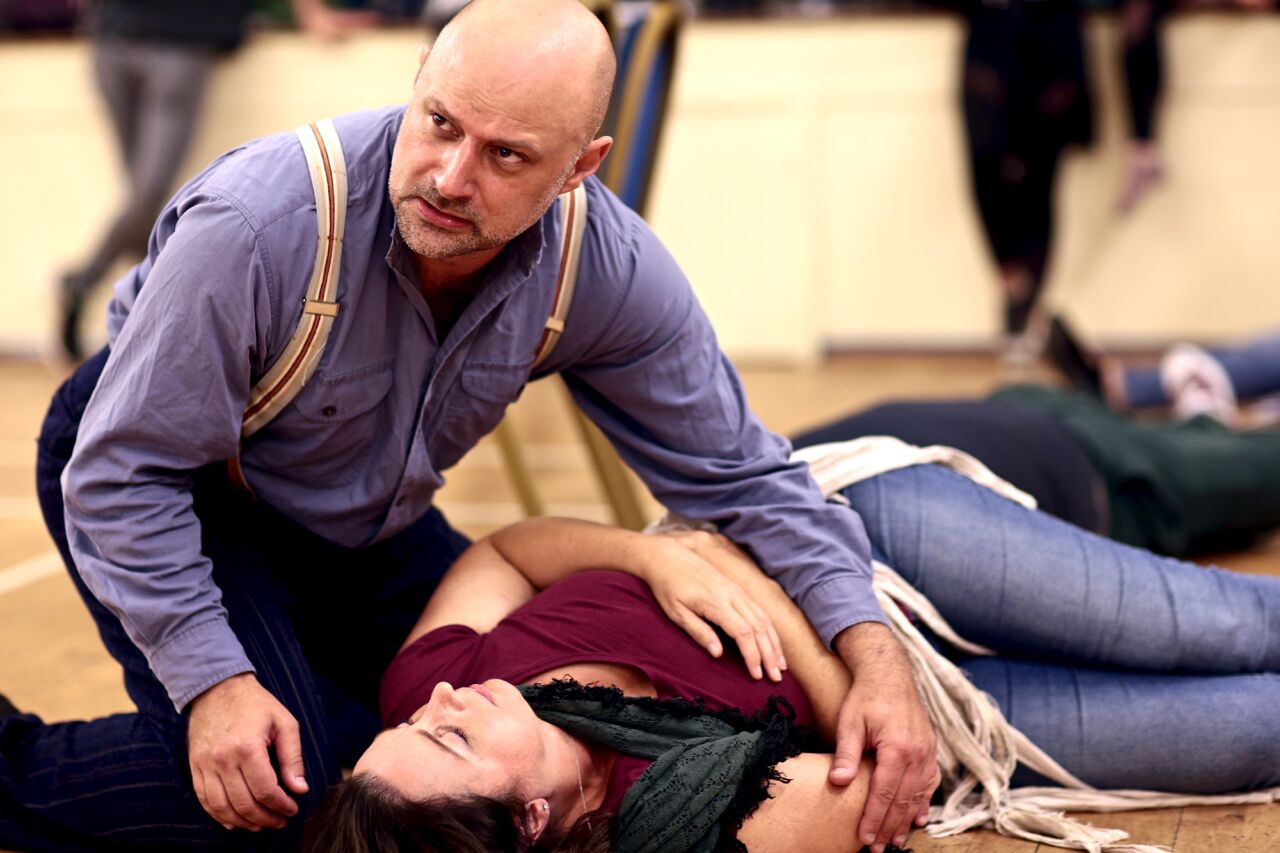 Darren in rehearsal with Maria Langford (PHOTO COURTESY OF FRONT OF HOUSE PHOTOGRAPHY )