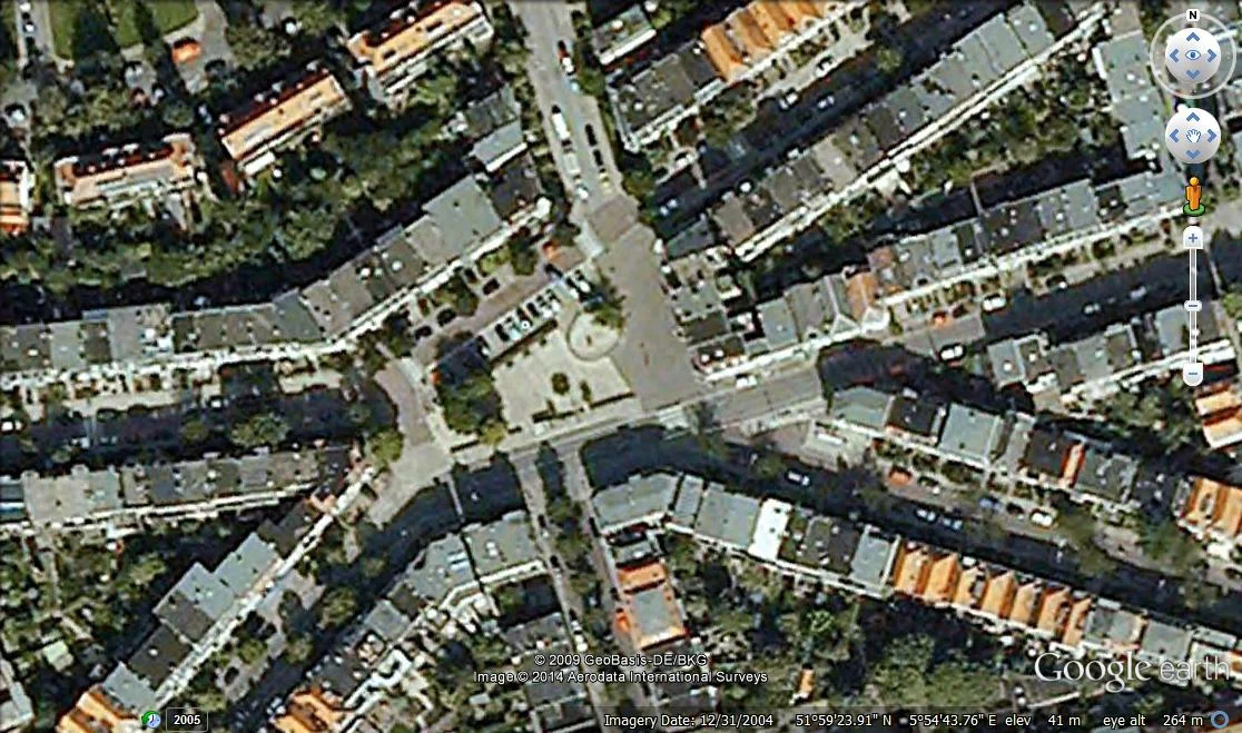Google Earth image of Graaf Ottoplein, Arnhem