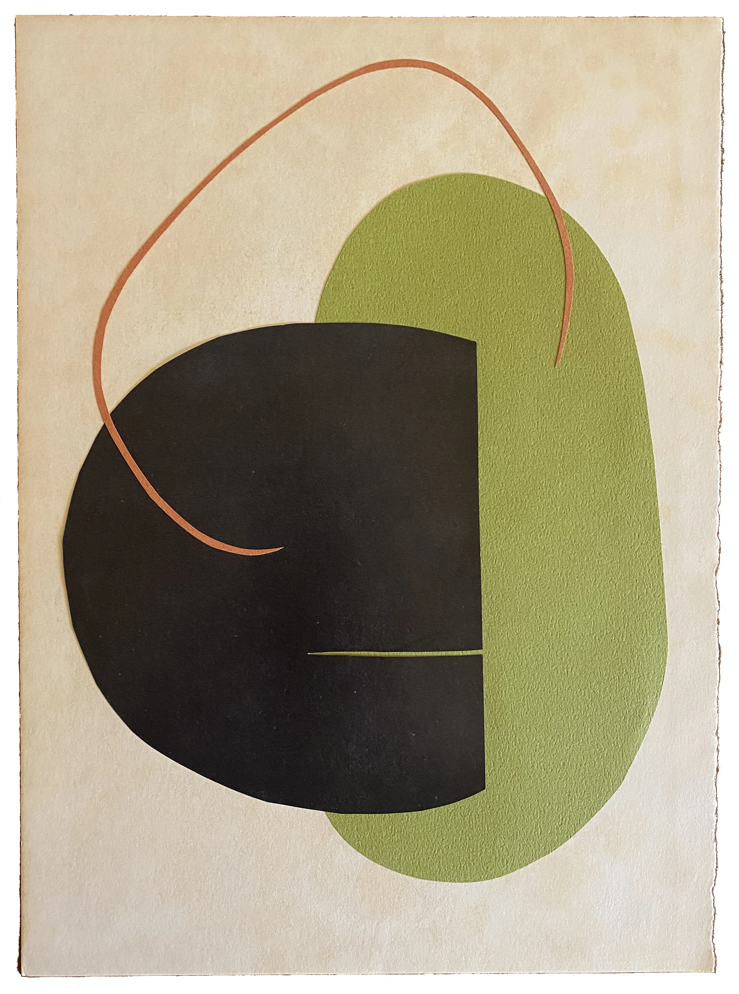  Collage on paper, 11” x 8.5”, 2026. Available framed. 