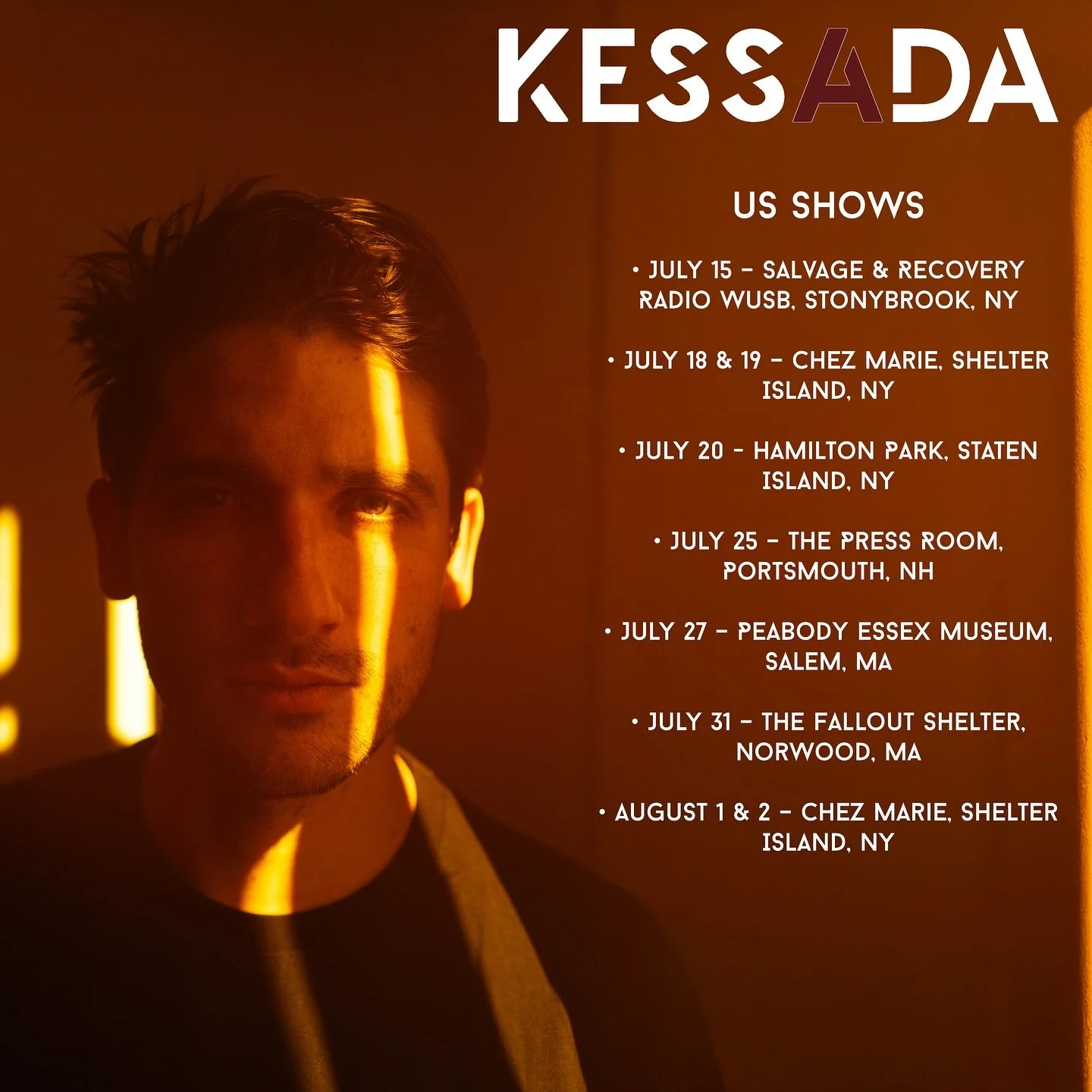 ON REPART EN TOURNEE!! COTE EST DES USA CET &Eacute;T&Eacute; ! Voila les dates! 

* July 15&nbsp;&ndash;&nbsp;Radio, Stonybrook, NY
* July 18 &amp; 19&nbsp;&ndash;&nbsp;Marie Eiffel, Shelter Island, NY
* July 20 - Hamilton House, Staten Island, NY
*