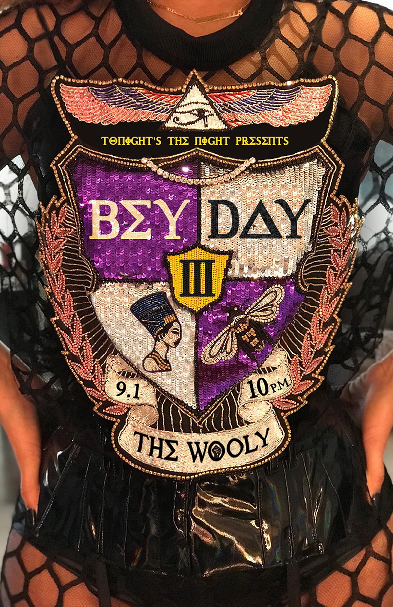 Tonight's The Night GNV Presents: Bey Day III with Brother Eugene spinning all Beyoncé all night long Ring the alarm! In honor of our queen Bey's 37th birthday, we're bowing down (and gitting down) at the Wooly. Bey Day kicks off at 10 p.m. sharp with a BE QUEEN BEY lip sync battle. Come dressed in your best Beyfit and sashay fierce across the stage to win some flawless prizes. The crowd picks the winner! *Email your name to beydayatlantic@gmail.com to enter the contest! Spots in the contest are first come, first serve.* Grown woman dance party to follow xo 9.1.18 10 p.m. The Wooly, 20 N. Main St. $5 18 and up
