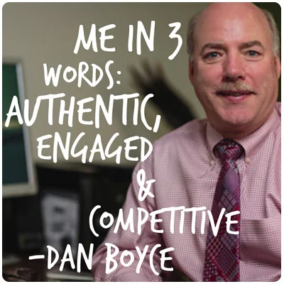 Slightly Off-Center: Describe yourself in three words