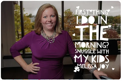 Slightly Off-Center: What is the first thing you do when you wake up/start your day? 