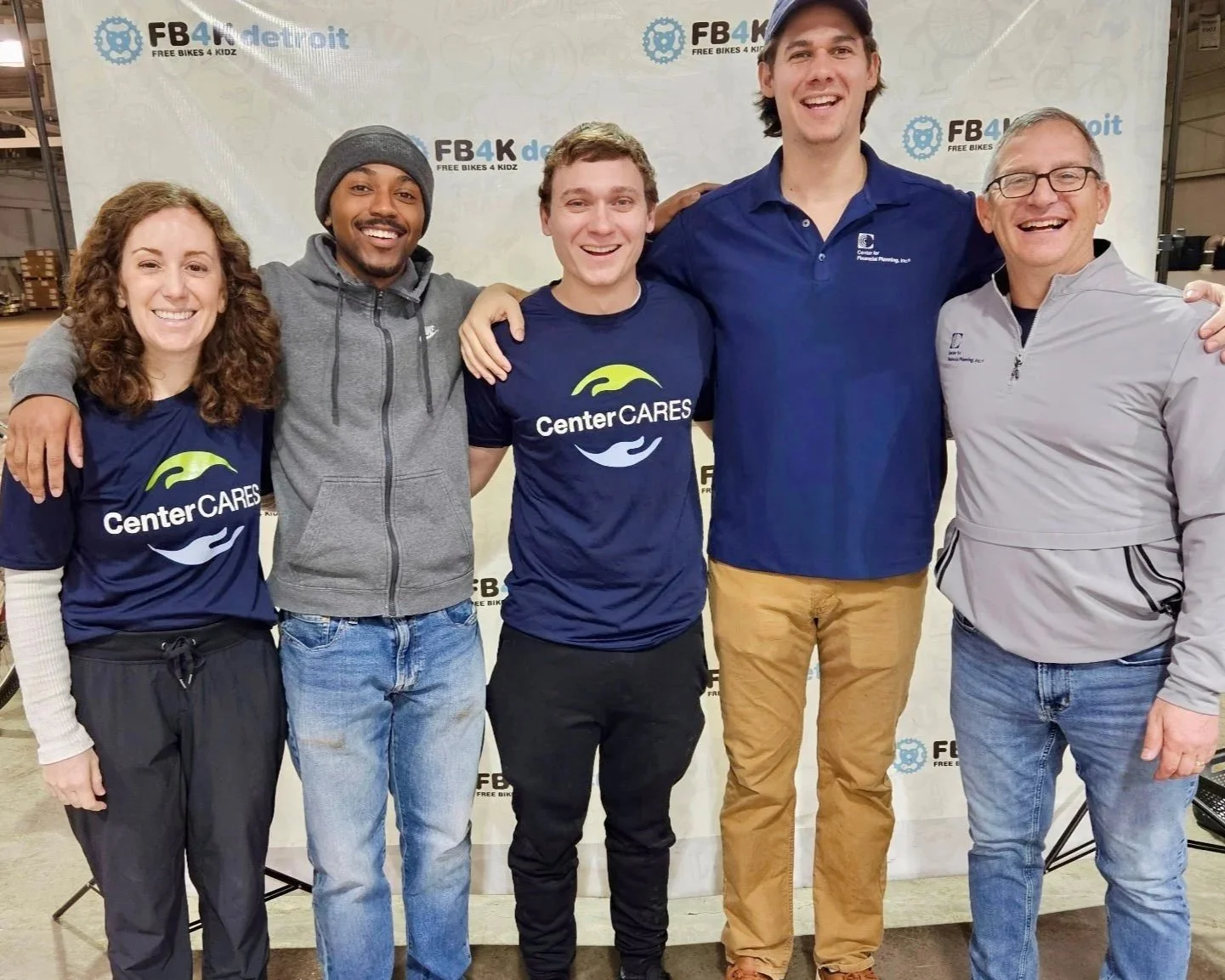 Center for Financial Planning staff representing Center Cares at a local charity initiative.