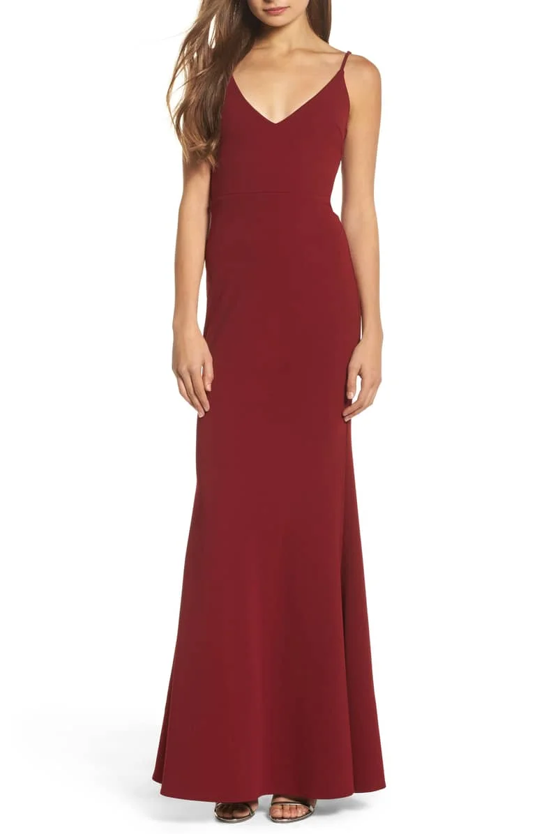 Shop this dress on Nordstrom’s website. We think it would look amazing with a fur coat for those chilly fall nights!