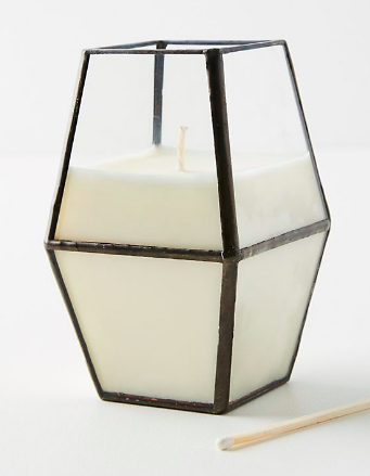 This candle from Anthropologie is the best because 1) it smells INCREDIBLE 2) it is beautiful and 3) it’s under $35!