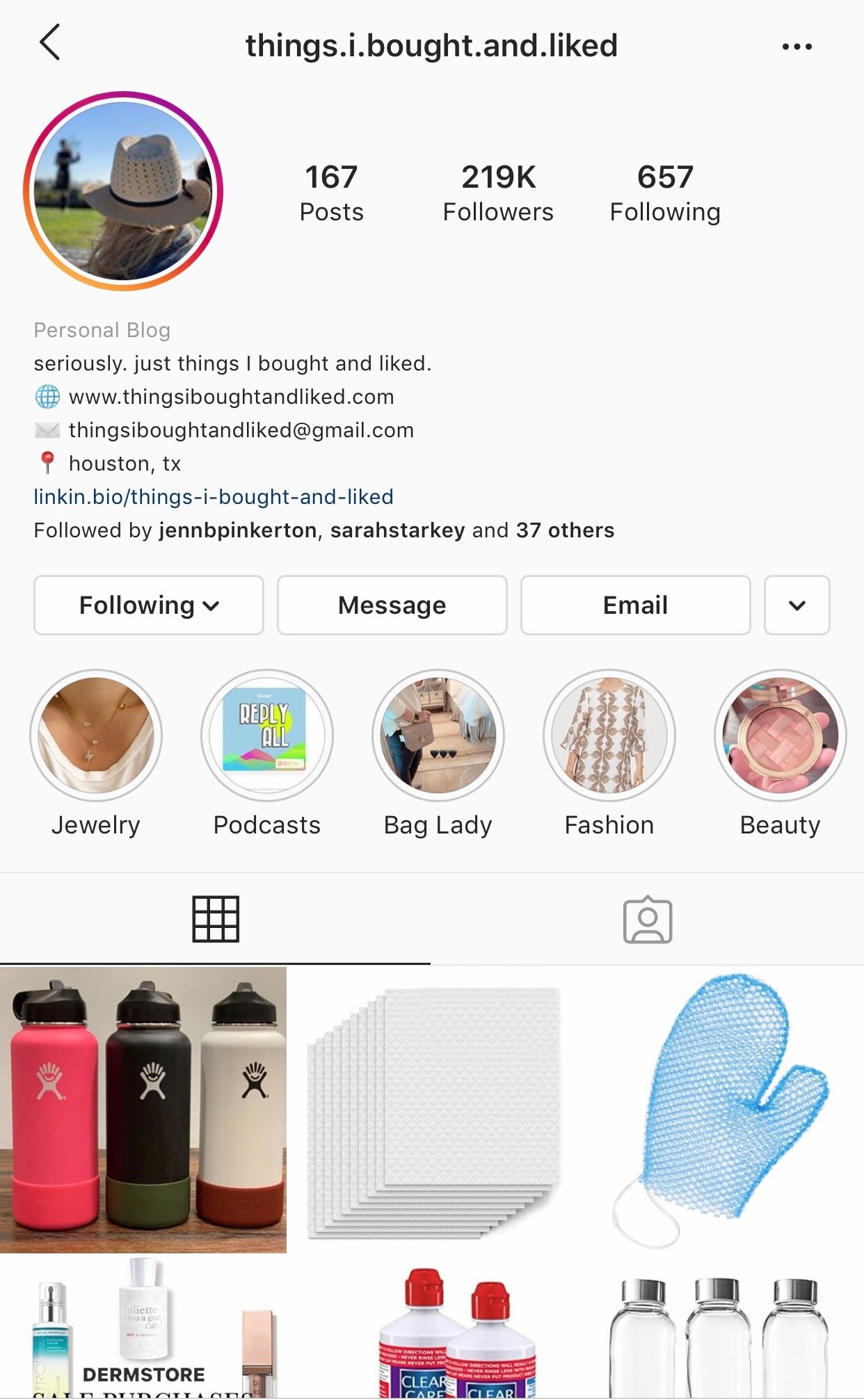 We all like to buy new products, but sometimes we aren’t sure if they are actually going to work. That’s why Things I Bought and Liked It is perfect for us!! She will buy the product and then if she likes it she will let you know! She buys everything from makeup, hair tools and household items. She has a clever sense of humor too so she’s an interesting follow even if you aren’t shopping.