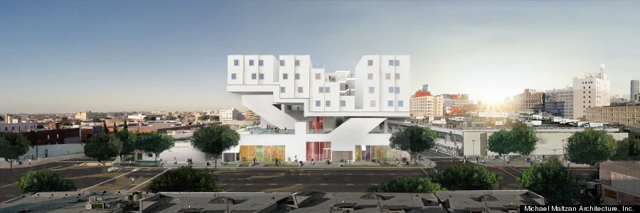 New Skid Row Homeless Apartment Complex Has A Running Track And Art Studio