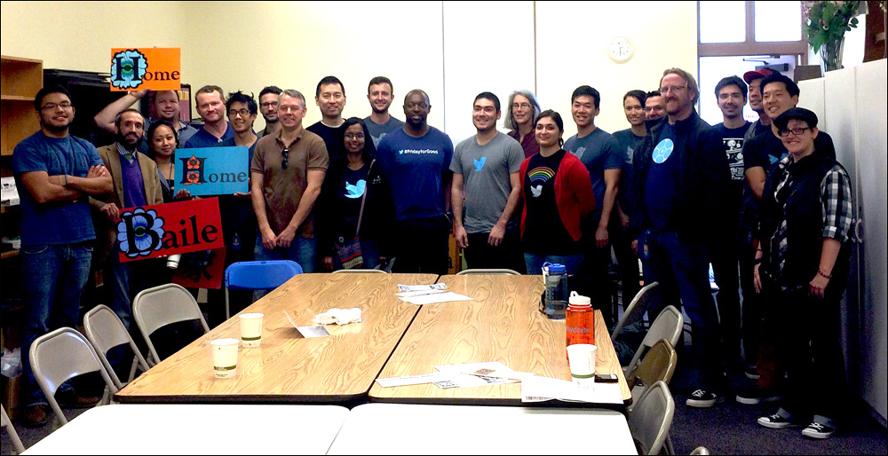 Event at Gubbio Project with Twitter Employees during #FridayForGood
