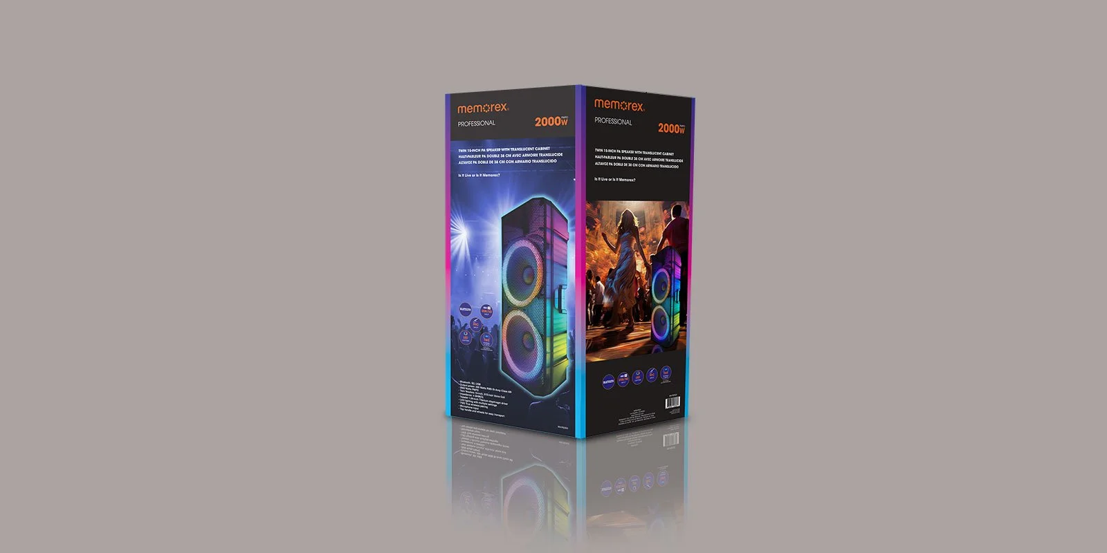 Memorex Professional PA Speaker Retail Box